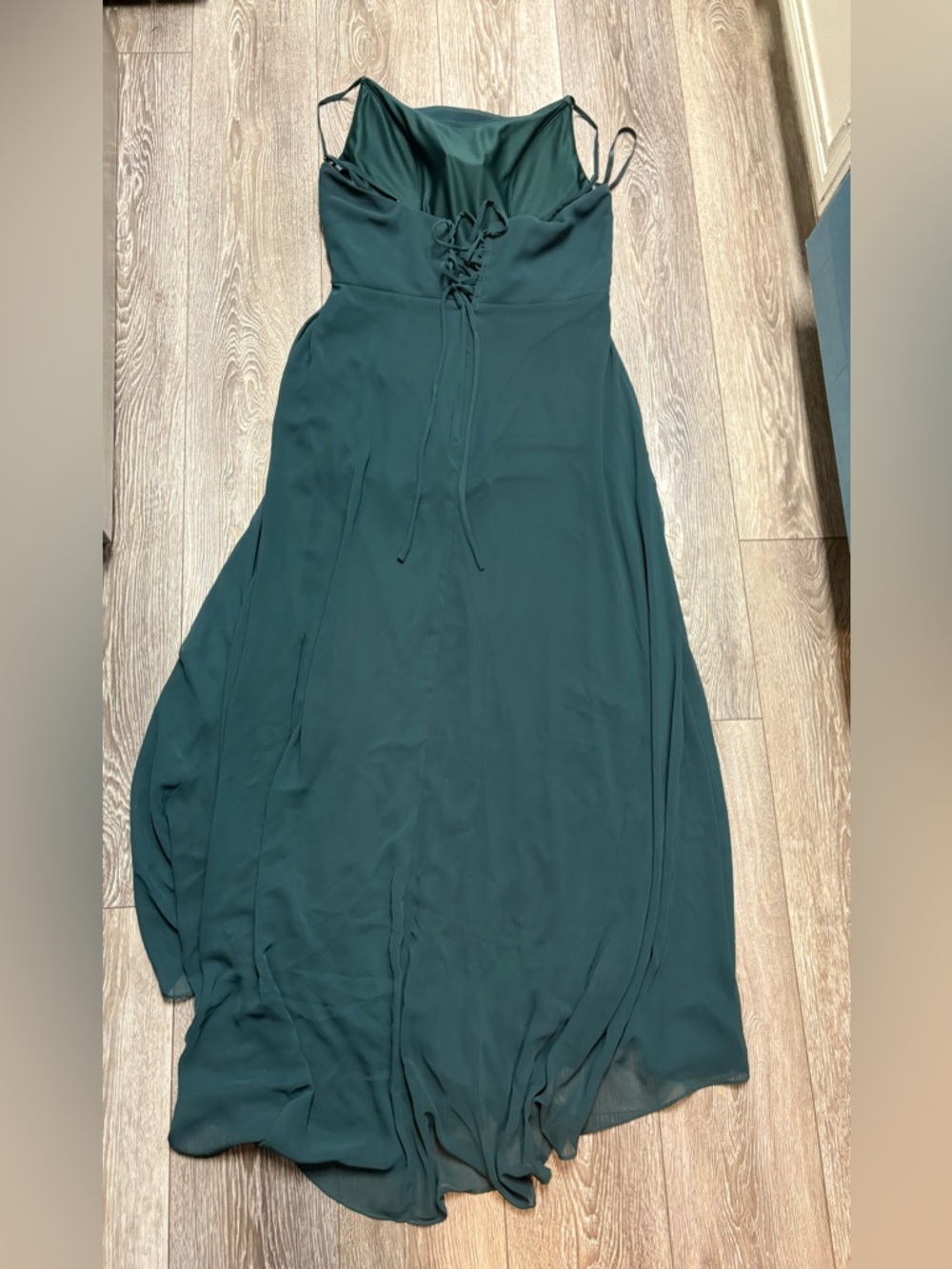 Kennedy blue Felicity Bridesmaid dress in forest green - Picture 12 of 12